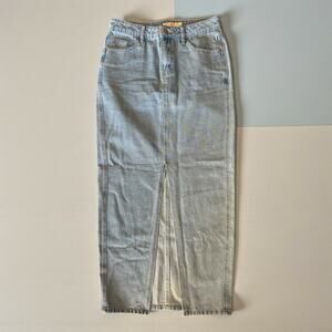tgla denim midi skirt size 26